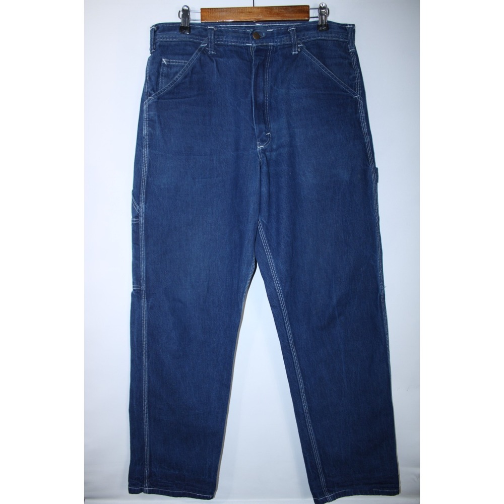 Stan Ray Men's 32-33 x 31 Blue 50th Anniversary Denim Carpenter Jeans